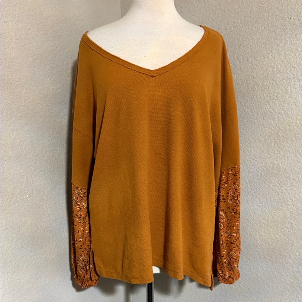 By Anthropologie Annette Top with Floral Bubble Sleeves - Picture 7 of 12